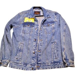 Members‎ Only Nickelodeon Spongebob Denim Jacket XL Jean Cartoon